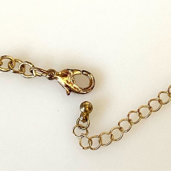 Necklace Multiple Strands Acrylic Dangles Green & Gold Tone fashion 18”+3” - Picture 9 of 11